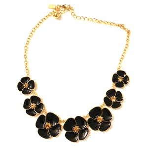 kate spade Jewelry - Kate Spade black floral necklace kate spade Jewelry - Kate Spade black floral necklace